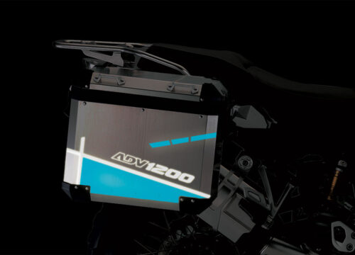 BMW Aluminum Side Panniers Vector Blue Reflective Film