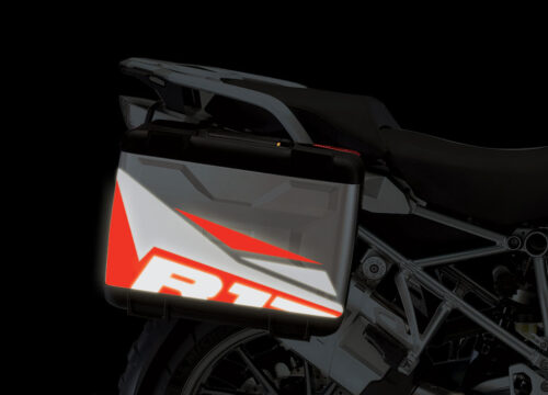 BMW Vario Side Panniers Black/Red Reflective Film Alive Side Panniers Stickers
