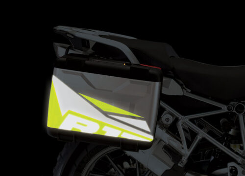 BMW Vario Side PanniersBlack/Yellow Reflective Film Alive Side Panniers Stickers