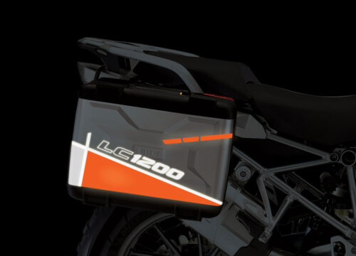 BMW Vario Side Panniers Vector Orange Reflective Stickers