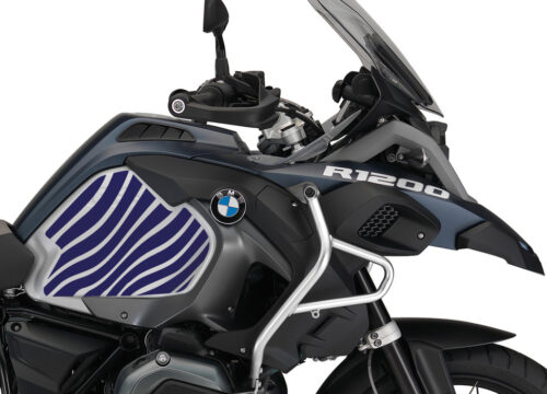 BMW R1200GS LC Adventure Ocean Blue Zebra Side Tank Stickers