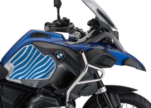 BMW R1200GS LC Adventure Racing Blue Zebra Side Tank Stickers