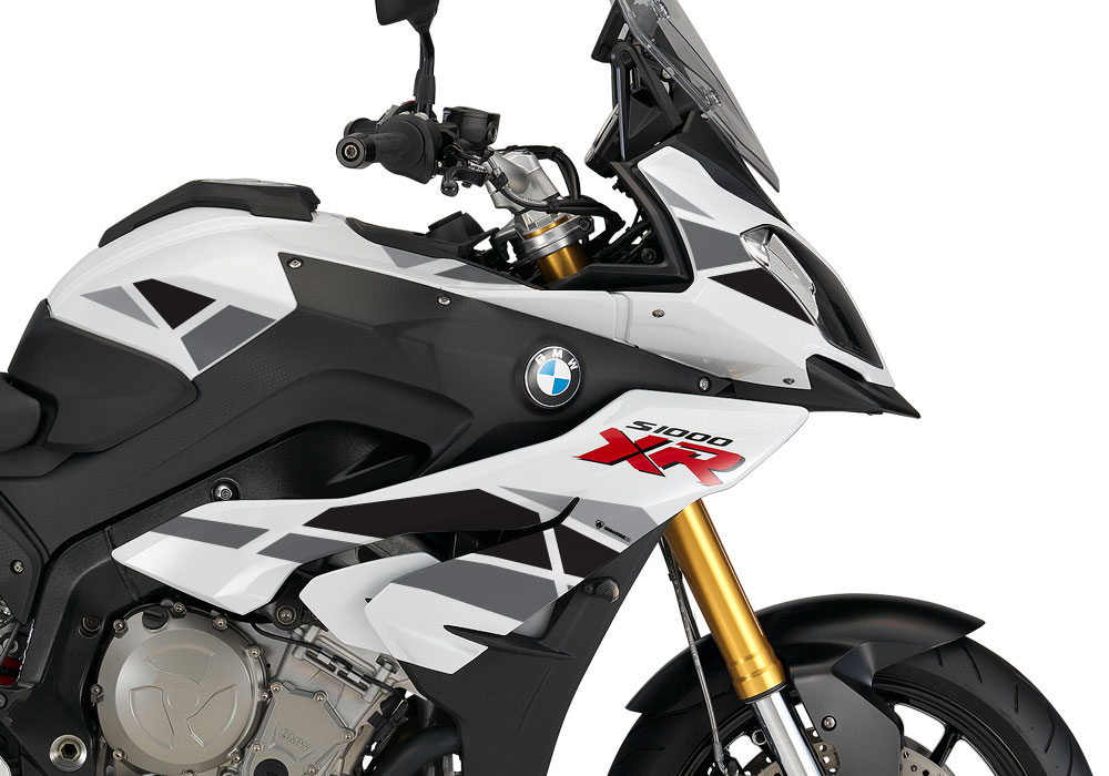 BMW S1000XR Alpine White Voro Black/ Grey Stickers Kit - Image 2