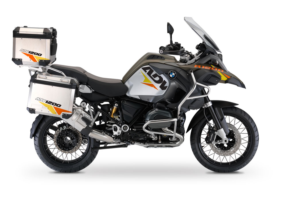 BSTI 2287 BMW R1200GS Adventure Alluminium Top Box Velos Orange Yellow 01 1