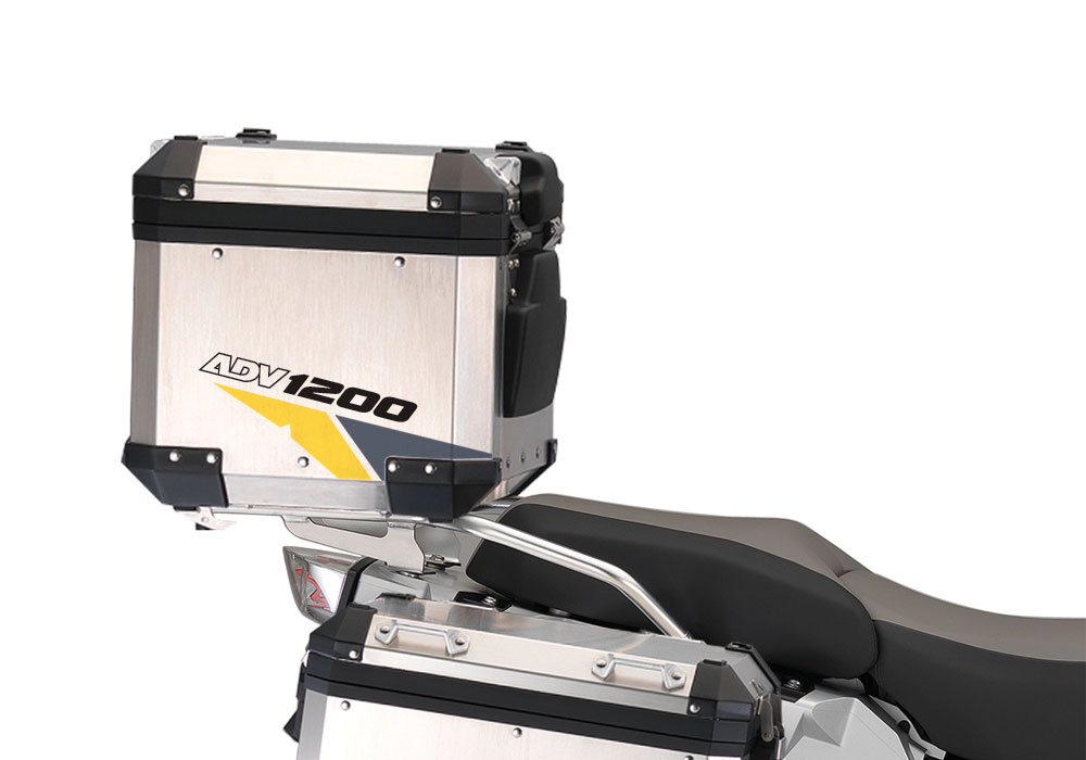 BSTI 2292 BMW R1200GS Adventure Alluminium Top Box Velos Dark Blue Yellow 03 1