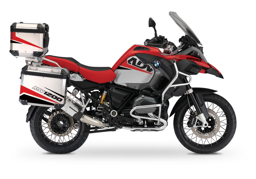 BSTI 2299 BMW R1200GS Adventure Alluminium Top Box Vivo Red Black 01 1