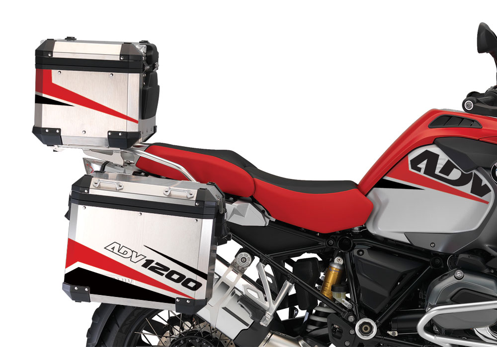 BSTI 2299 BMW R1200GS Adventure Alluminium Top Box Vivo Red Black 02 1