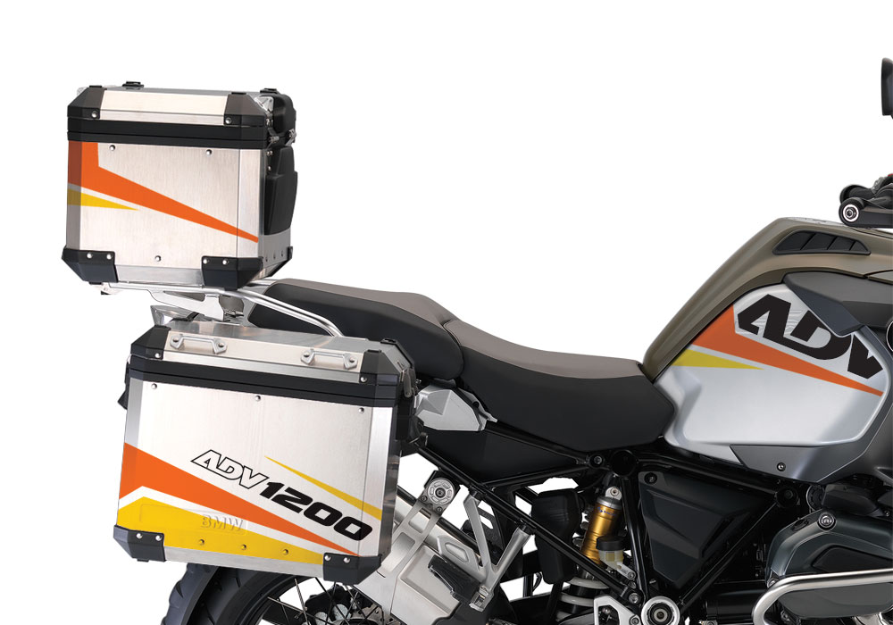 BSTI 2300 BMW R1200GS Adventure Alluminium Top Box Vivo Orange Yellow 02 1