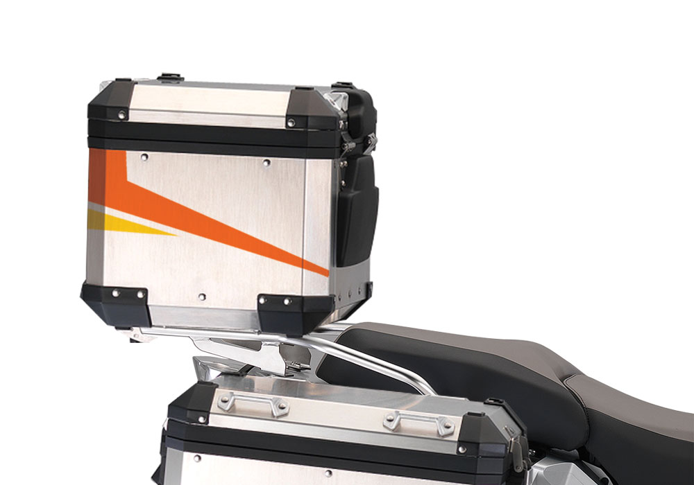 BSTI 2300 BMW R1200GS Adventure Alluminium Top Box Vivo Orange Yellow 03 1