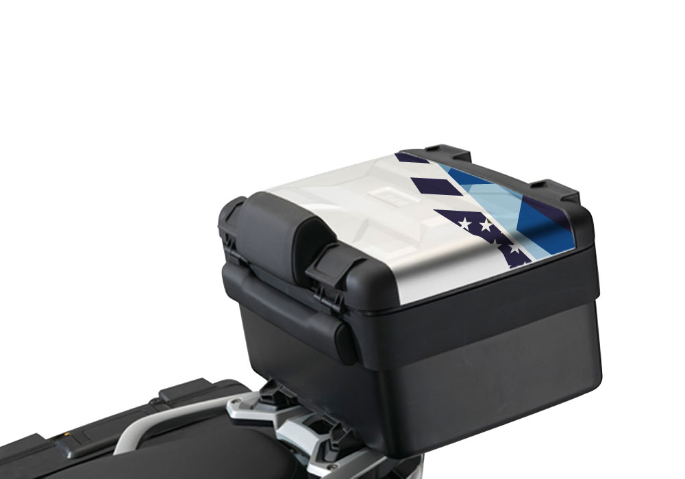 BSTI 2314 Vario TopBox BMW R1200GS LC M90 Stickers Kit Blue Camo 1