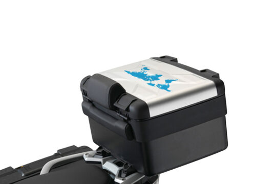 BSTI 2317 Vario Top Box BMW R1200GS LC The Globe Light Blue Stickers Kit 1