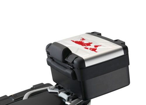 BSTI 2319 Vario Top Box BMW R1200GS LC The Globe Red Stickers Kit 1