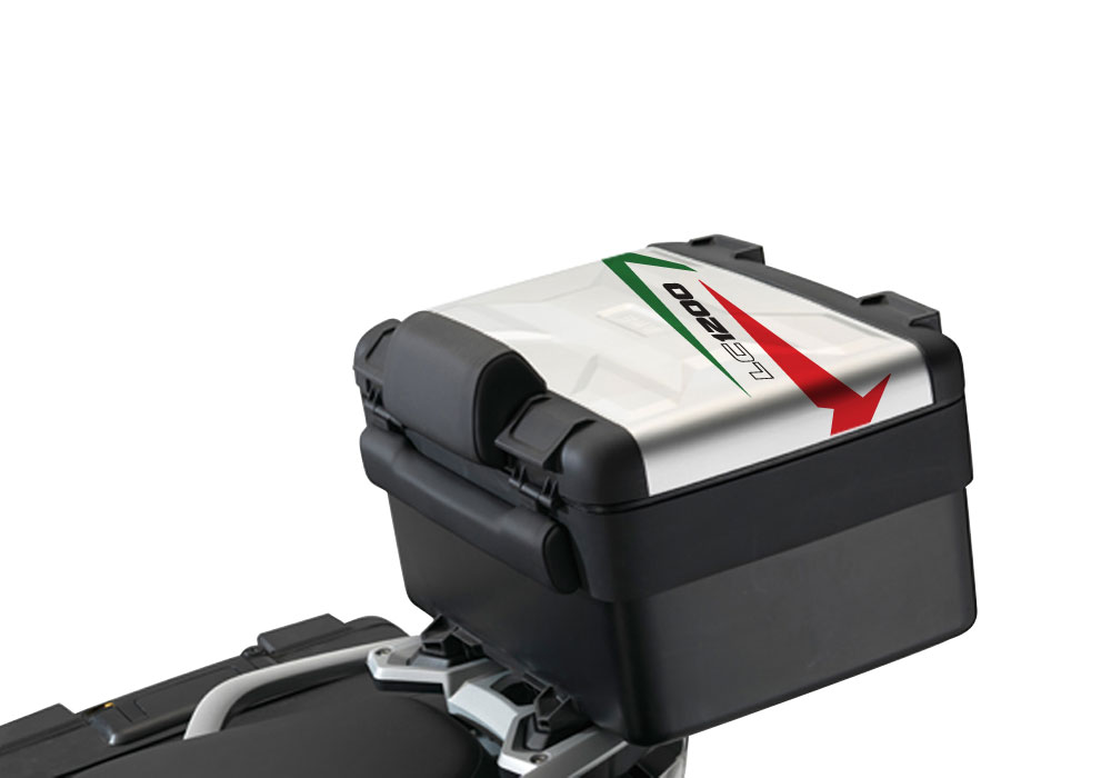 BSTI 2353 Vario Top Box BMW R1200GS LC Spike Green Red Stickers Kit 2