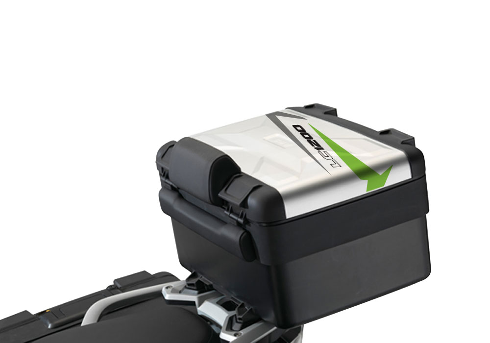 BSTI 2354 Vario Top Box BMW R1200GS LC Spike Toxic Green Grey Stickers Kit 1