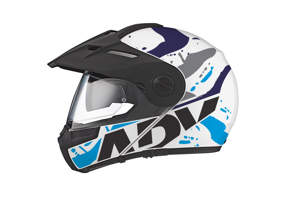 Schuberth E1 Helmet (White) Safari Series Blue Variations