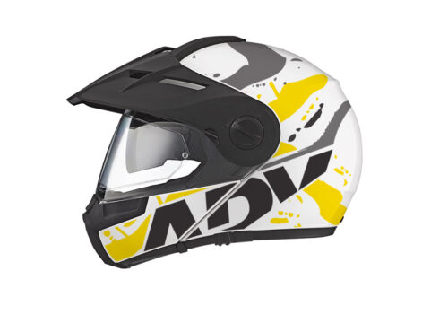 Schuberth E1 Helmet (White) Safari Series Yellow/ Grey