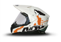 MT Synchrony Duo Sport Helmet (White) Safari Series Orange/ Military Green