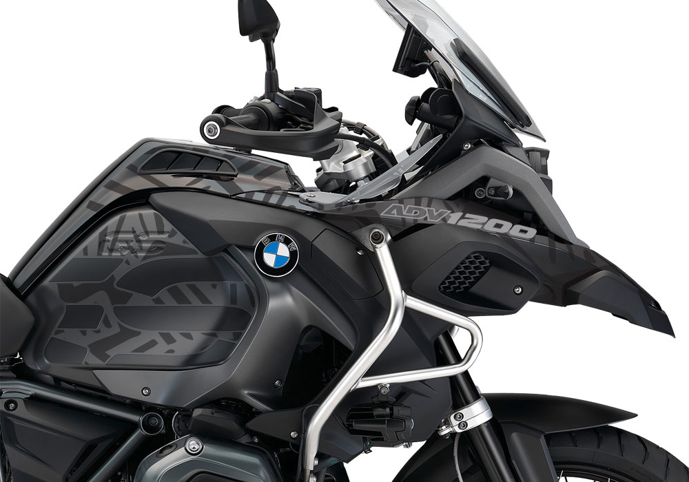 BMW R1200GS LC Adventure Triple Black Massai Stickers Kit - Image 2
