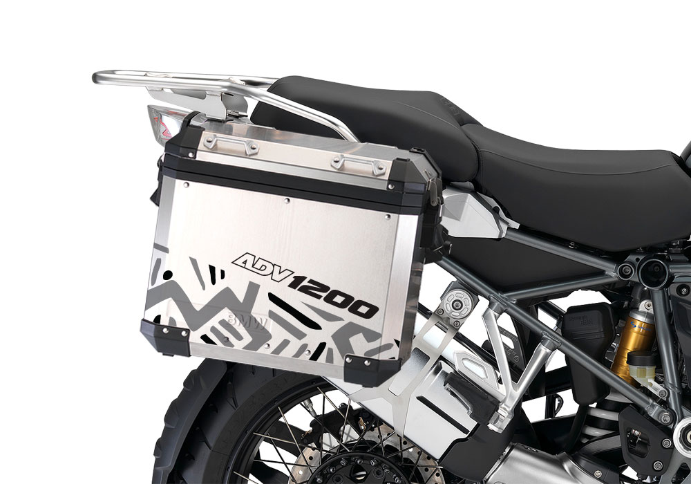 BMW Aluminum Side Pannier Massai Stickers Kit