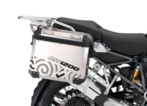 BMW Aluminum Side Pannier Four Elements Black & Grey Stickers Kit