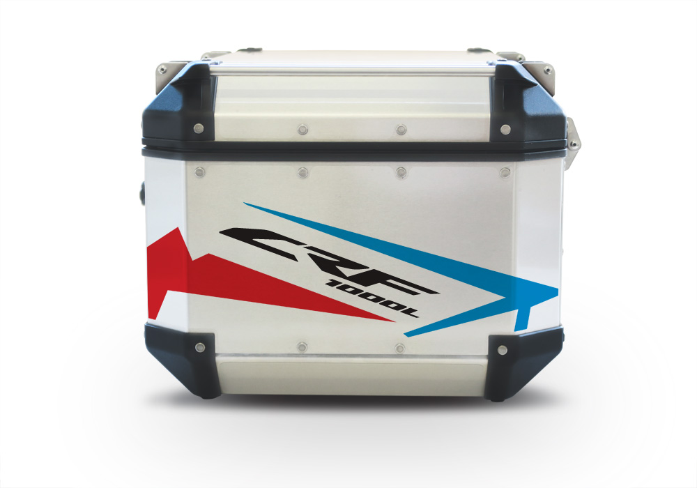 Givi Trekker Outback Top Box Spike Blue & Red Stickers Kit - Image 4