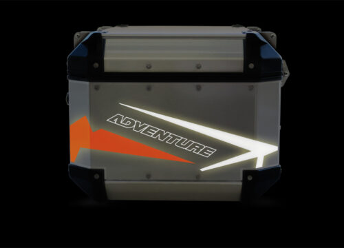 Givi Trekker Outback Top Box Spike Orange & Black Reflective Stickers Kit