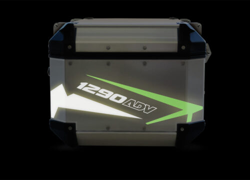 Givi Trekker Outback Top Box Spike Blue/Green Reflective Stickers Kit