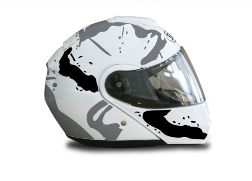 Shoei Neotec White Safari Series Black & Grey Stickers Kit