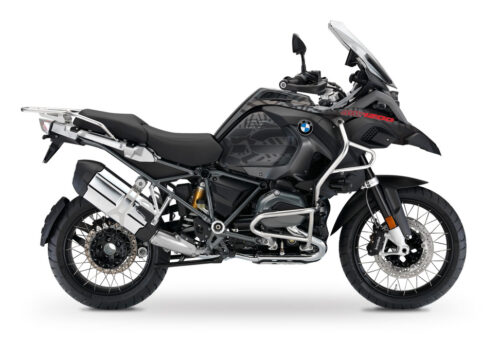 BMW R1200GS LC Adventure Triple Black Massai Red Stickers Kit