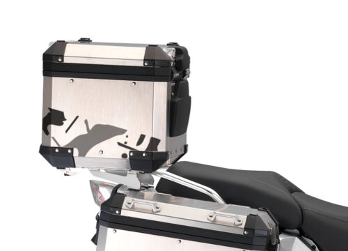BMW Aluminum Top Box Safari Black & Grey Stickers Kit