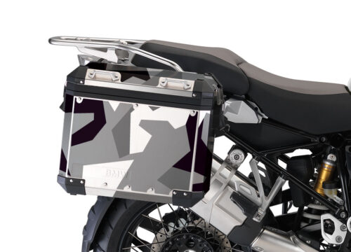 BMW Aluminum Panniers M90 Full wrap Grey Camo Stickers Kit