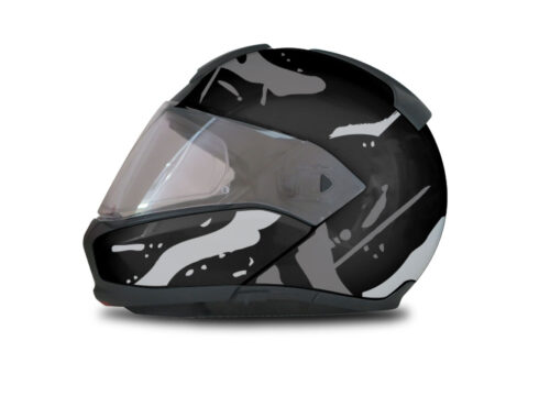 BMW System 6 Helmet (Black) Safari Silver Variations Stickers Kit
