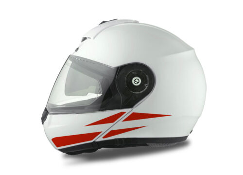 Schuberth C3 Pro Helmet (White) The Flag Series Austria sticker