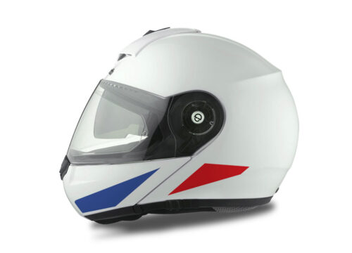 Schuberth C3 Pro Helmet (White) The Flag Series France sticker