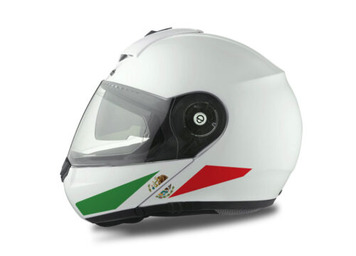 Schuberth C3 Pro Helmet (White) The Flag Series Mexico sticker