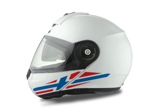 Schuberth C3 Pro Helmet (White) The Flag Series Norway sticker