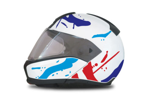 BMW System 6 Helmet (White) Safari M Sport Stickers Kit