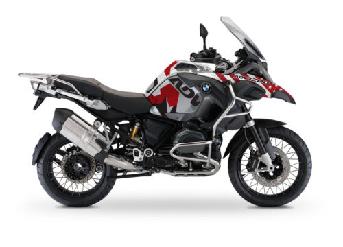 BMW R1200GS LC Adventure Alpine White Military Red Camo Flag Stickers Kit
