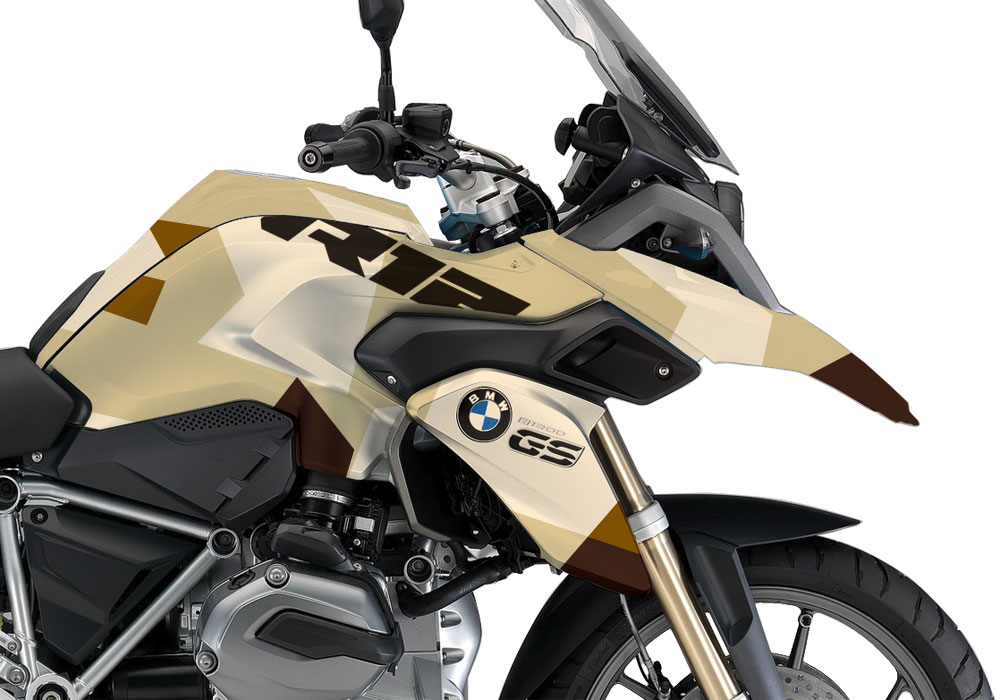 BMW R1200GS LC M90 Desert Camo Stickers Kit - Image 2
