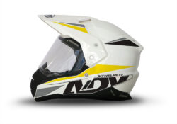 MT Synchrony Duo Sport Helmet (White) Vivo Series Yellow & Black Stickers Kit