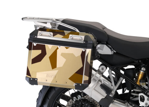 BMW Aluminum Panniers M90 Full wrap Desert Camo Stickers Kit
