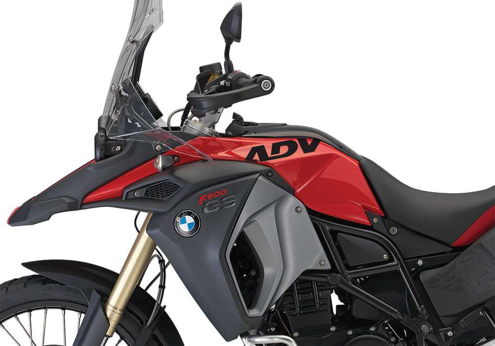 BMW F800GS Adventure Racing Red ADV Tank Stickers - Image 11