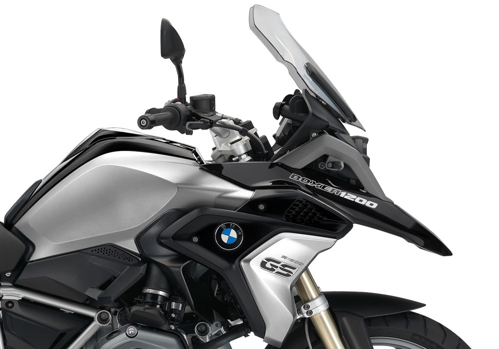 BMW R1200GS LC 2017+ Black Storm Reflective Fender Stickers - Image 2