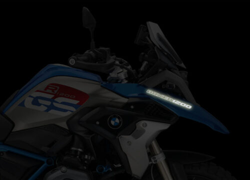 BMW R1200GS LC 2017+ Lupine Blue Metallic Rallye Reflective Fender Stickers