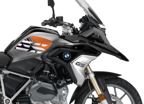 BMW R1200GS LC 2017+ Black Storm Style Anniversary LE Orange Side Tank Stickers