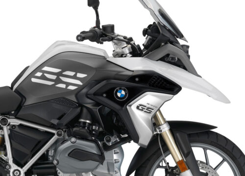 BMW R1200GS LC 2017+ Light White GS-Line Side Tank One Color Stickers