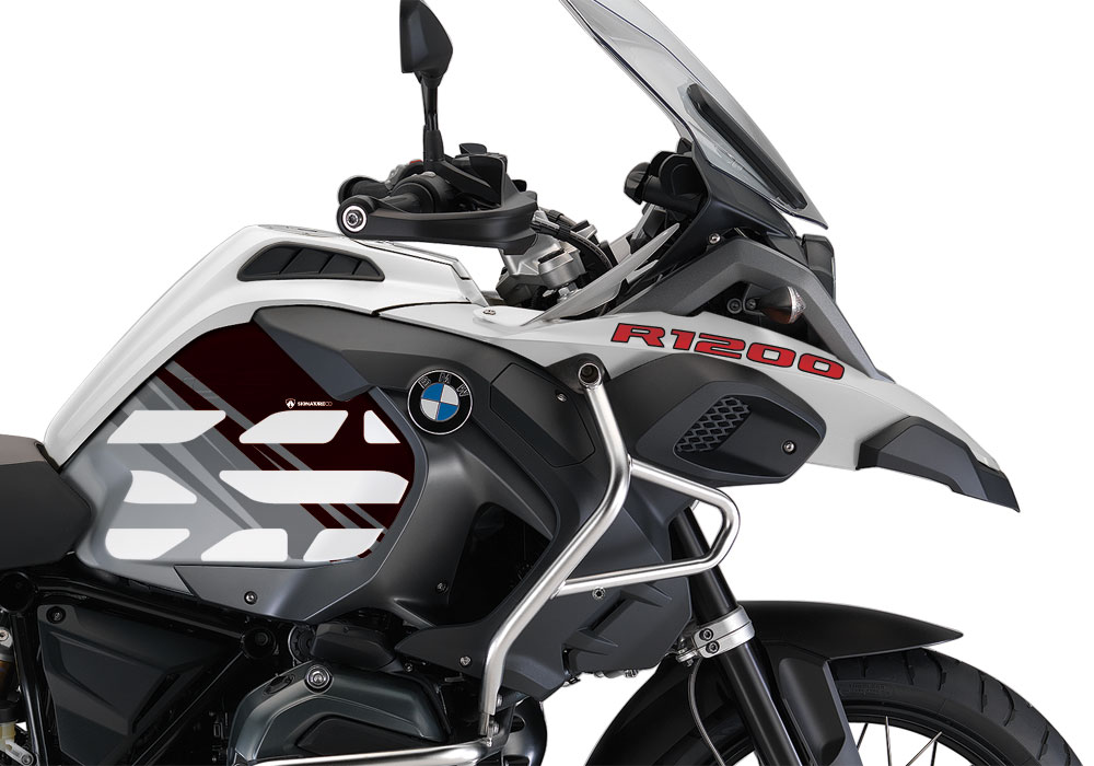 BMW R1200GS LC Adventure Alpine White Style Anniversary LE Black Side Tank Stickers