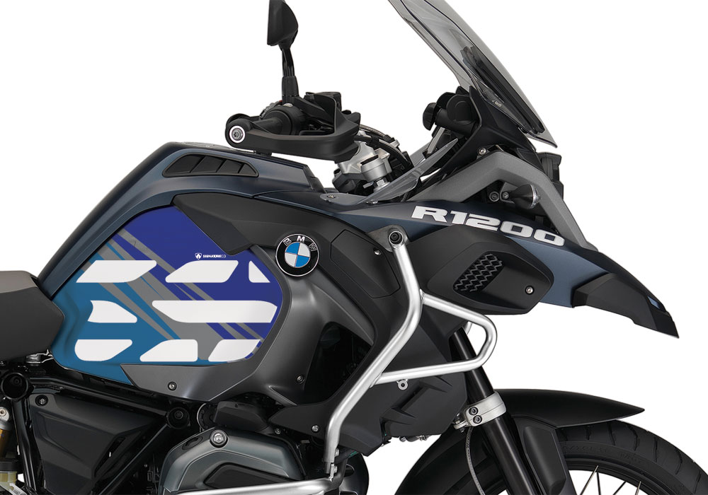 BMW R1200GS LC Adventure Ocean Blue Style Anniversary LE Blue Side Tank Stickers