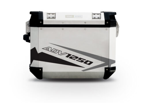 GISTI 2528 Trekker Outback Side Panniers 48lt 37lt Spike Black Grey Stickers Kit ADV1250
