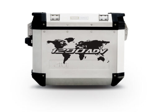 Givi Trekker Outback Side Panniers The Globe Black Stickers Kit